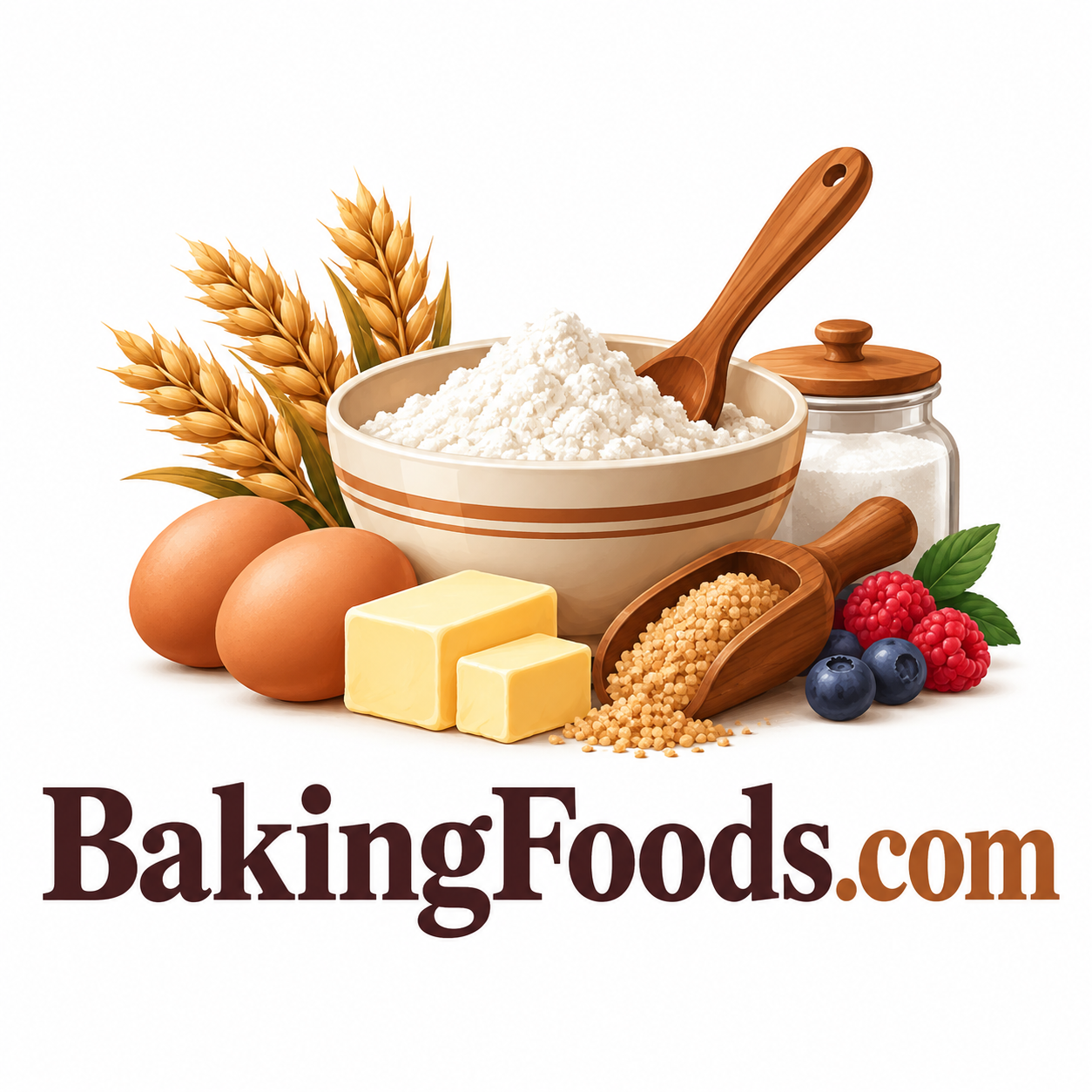 BakingFoods.com domain name artwork
